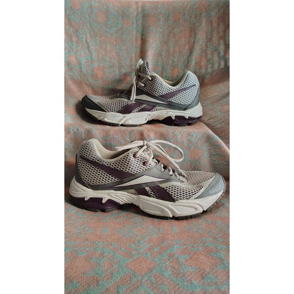 Reebok Women's DMX Ride Gray, White, and Purple Running Sneakers Size 8.5 - Picture 2 of 7